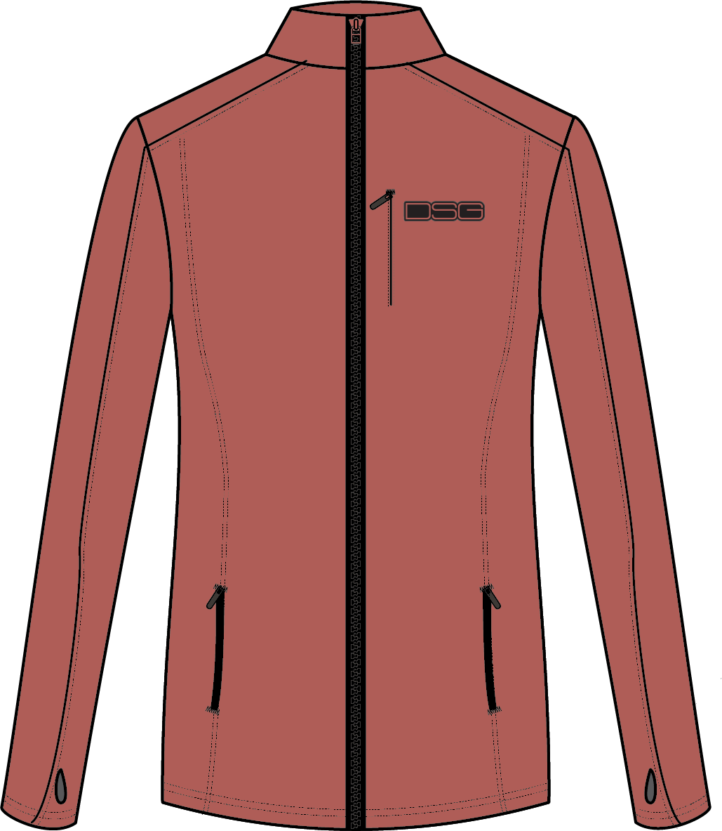 DSG Performance Fleece Zip Up Terracotta 4X