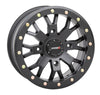 System 3 SB4 Matte Black Beadlocks + Maxxis Roxxzilla Tires (Mounted UTV Kit) | 4/156 PlanetSXS