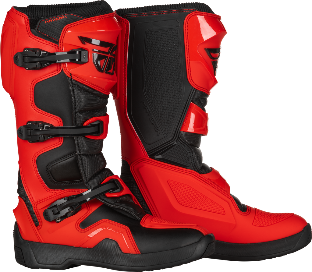 FLY RACING Maverik Boots Red/Black Size 14 - Durable and Comfortable Off-Road Footwear