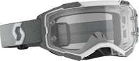 Fury Goggle White/Grey Clear Works Lens