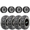 Valor V14 Dark-Tint 14x7 5+2 4X156 on Maxxis Carnivore RT 32x10-14 8-ply