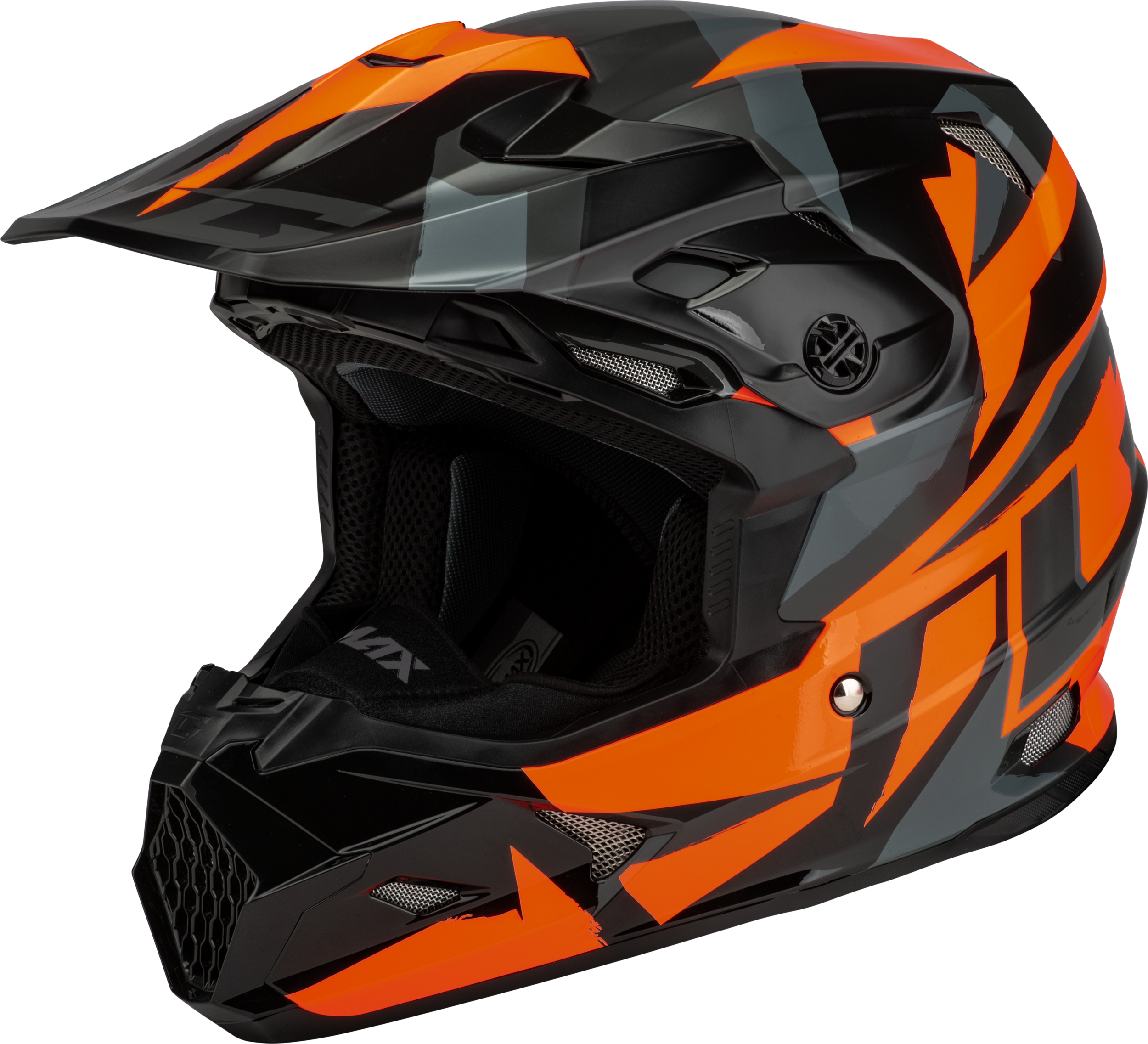 Mx 96s Splinter Helmet Black/Orange Sm – PlanetSXS.com