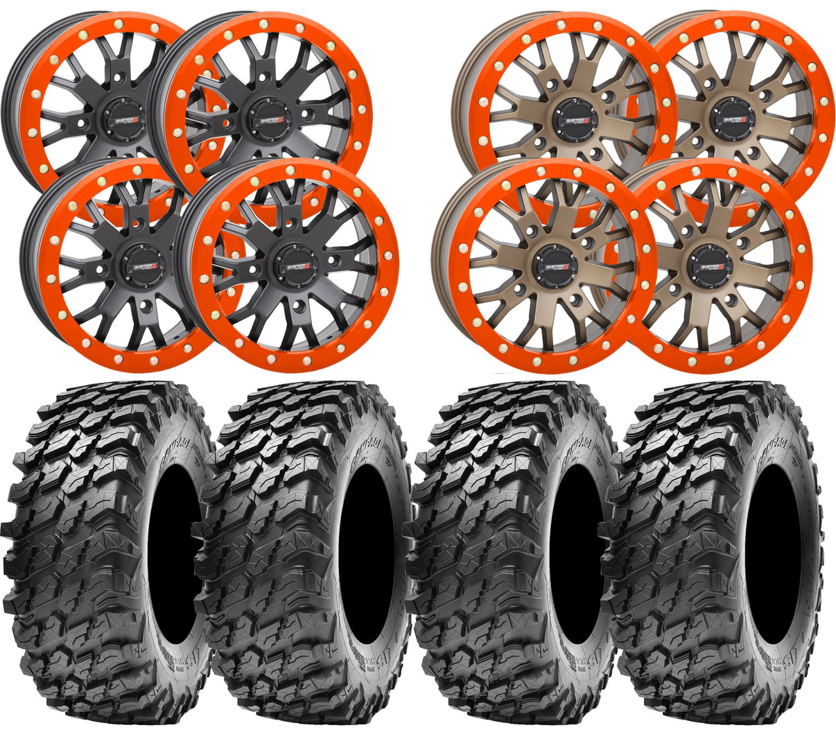 System3 SB 4 and Maxxis Rampage UTV Wheel and Tire Kit