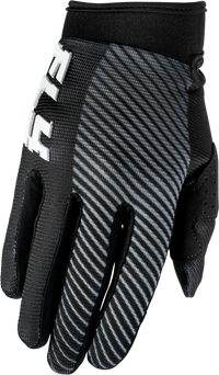 Youth F 16 Gloves Black/White Yl