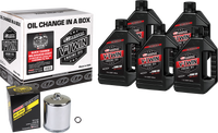 V Twin Syn Oil Change Kit M8 Chrome Filer