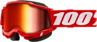 Accuri 2 Snowmobile Goggle Red W/ Red Mirror Lens