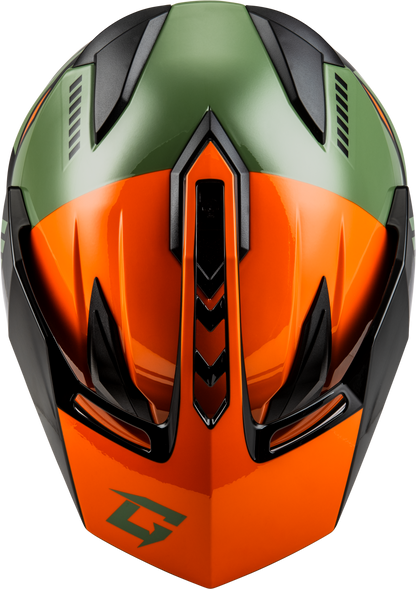 Gm 11 Ronin Helmet Orange/Green/Black 2x