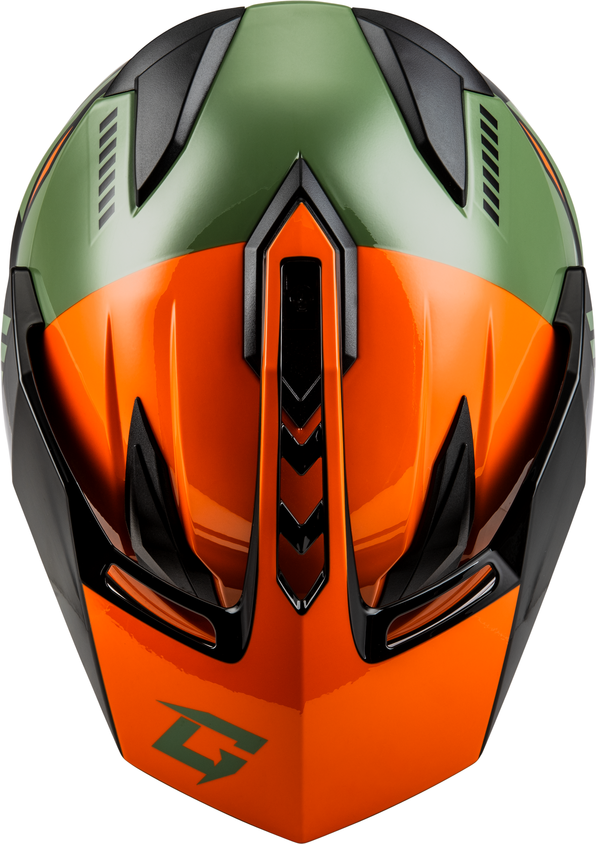 Gm 11 Ronin Helmet Orange/Green/Black Xs