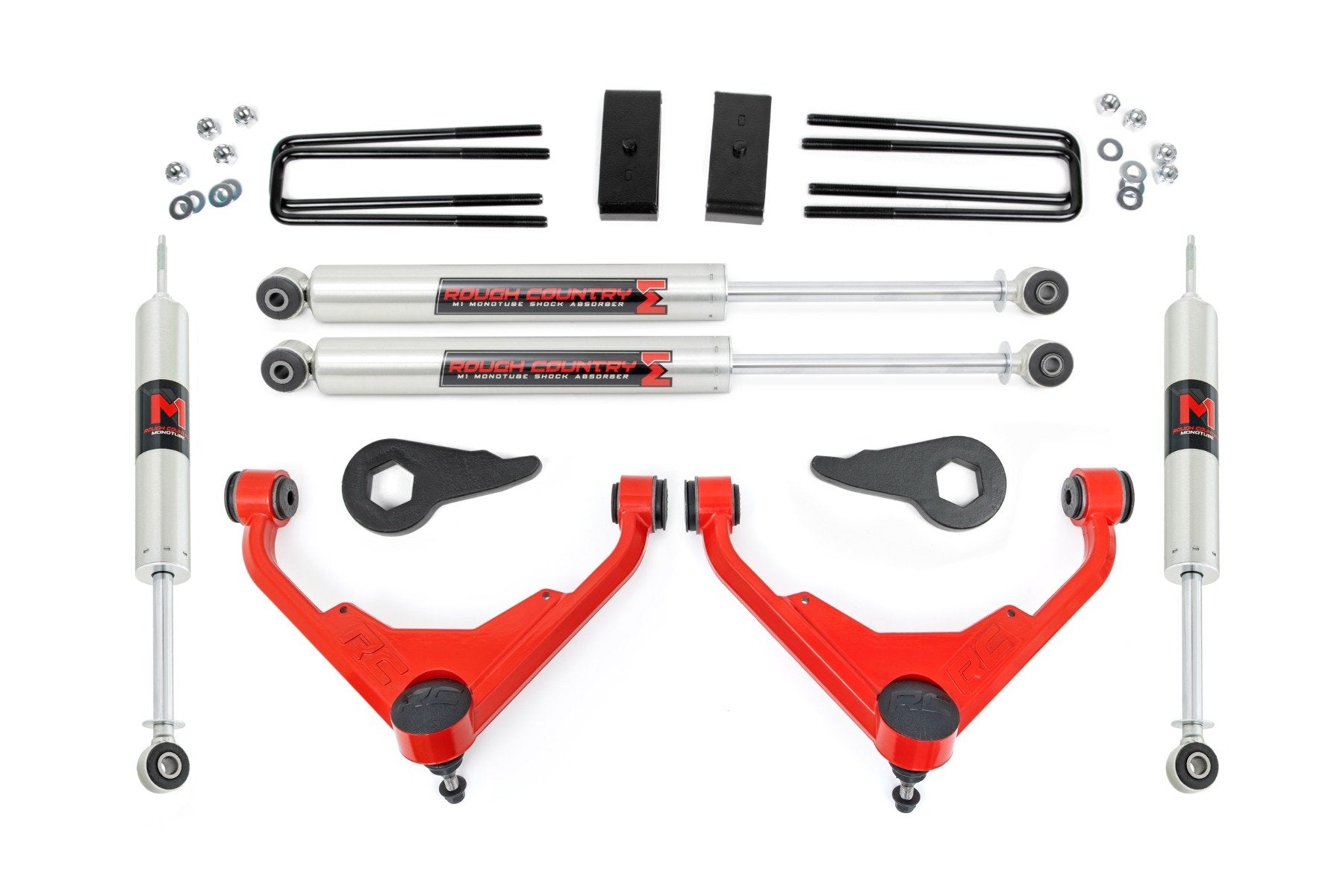 3 Inch Lift Kit | FT Code | M1 | Chevy/GMC Sierra/Silverado 2500 HD Suburban/Yukon XL 2500 (01-10) | 85940RED