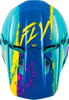 Fly Racing Kinetic Drip Youth Helmet - Turquoise/Pink/Yellow