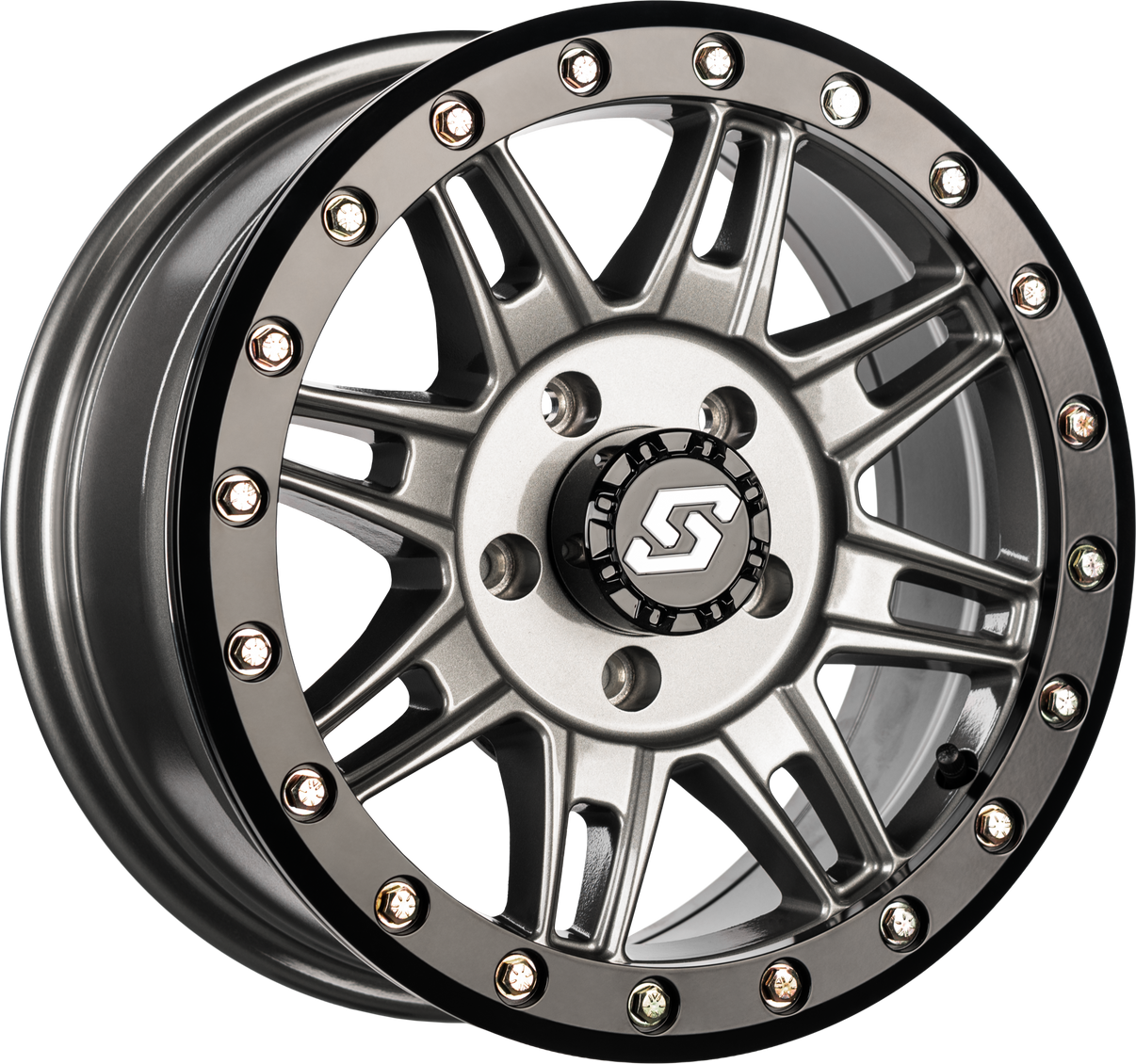 Clutch Bdlk Wheel 15x7 4/156 +10mm Gunmetal/Blk