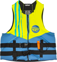 Neoprene Flotation Vest Blue/Hi Vis/Teal 3x