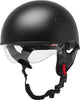 Hh 65 Half Helmet Naked Matte Black 2x