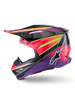 Supertech S M10 Era Helmet Pnk/Violet/Ylw Fluo Glossy Lg