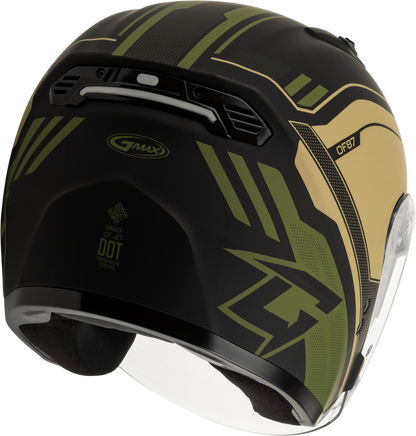 Of 87 Duke Helmet W/Led Light Matte Blk/Green 3x