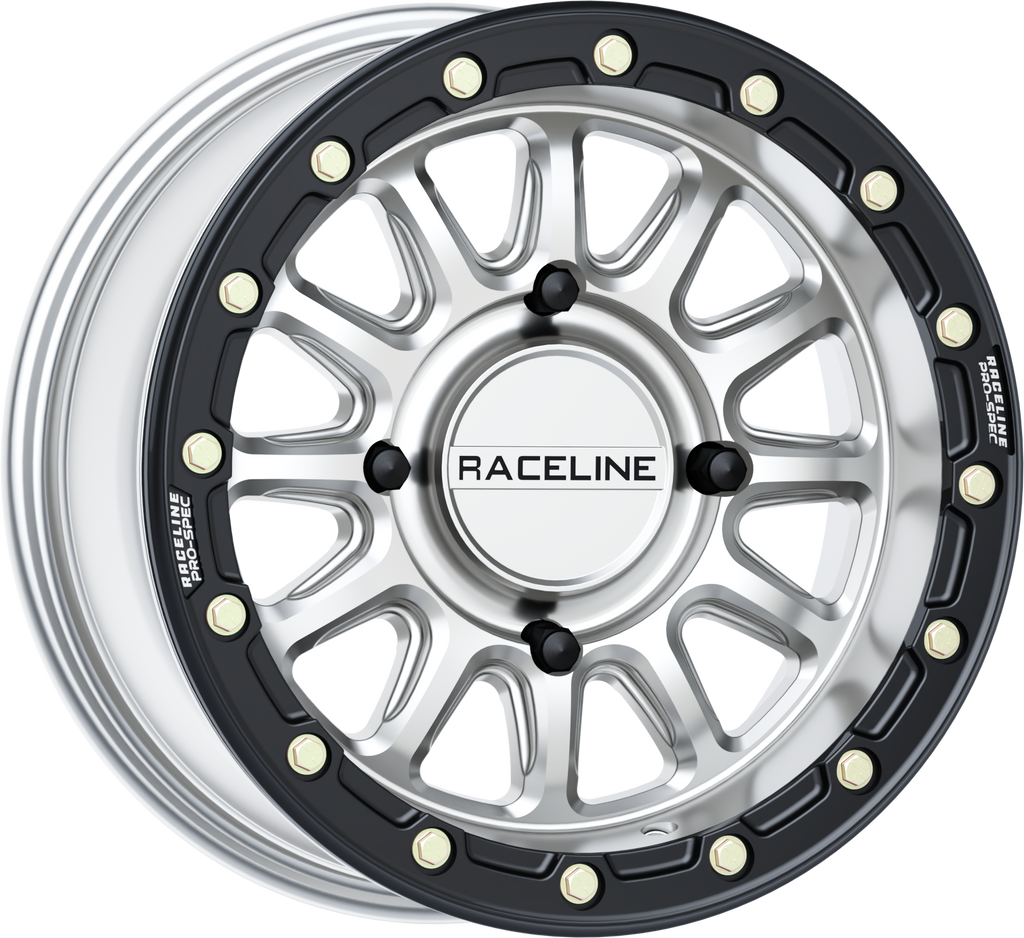 Alpha Hyper Wheel 4/156 Hyper Silver/Blk 15x7 (+10mm)