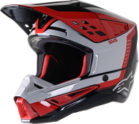 S M5 Beam Helmet Black/Grey/Red Glossy Xs
