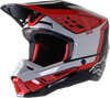 S M5 Beam Helmet Black/Grey/Red Glossy Sm