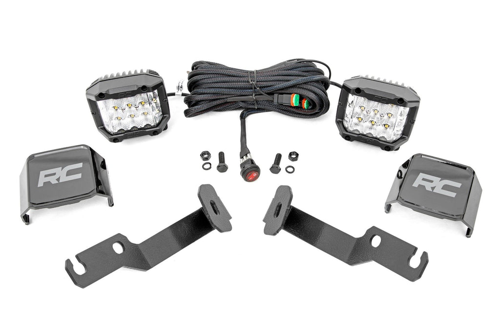 LED Light Kit | Ditch Mount |  3" OSRAM | Wide | Toyota Tacoma 2WD/4WD (05-15) | 71091