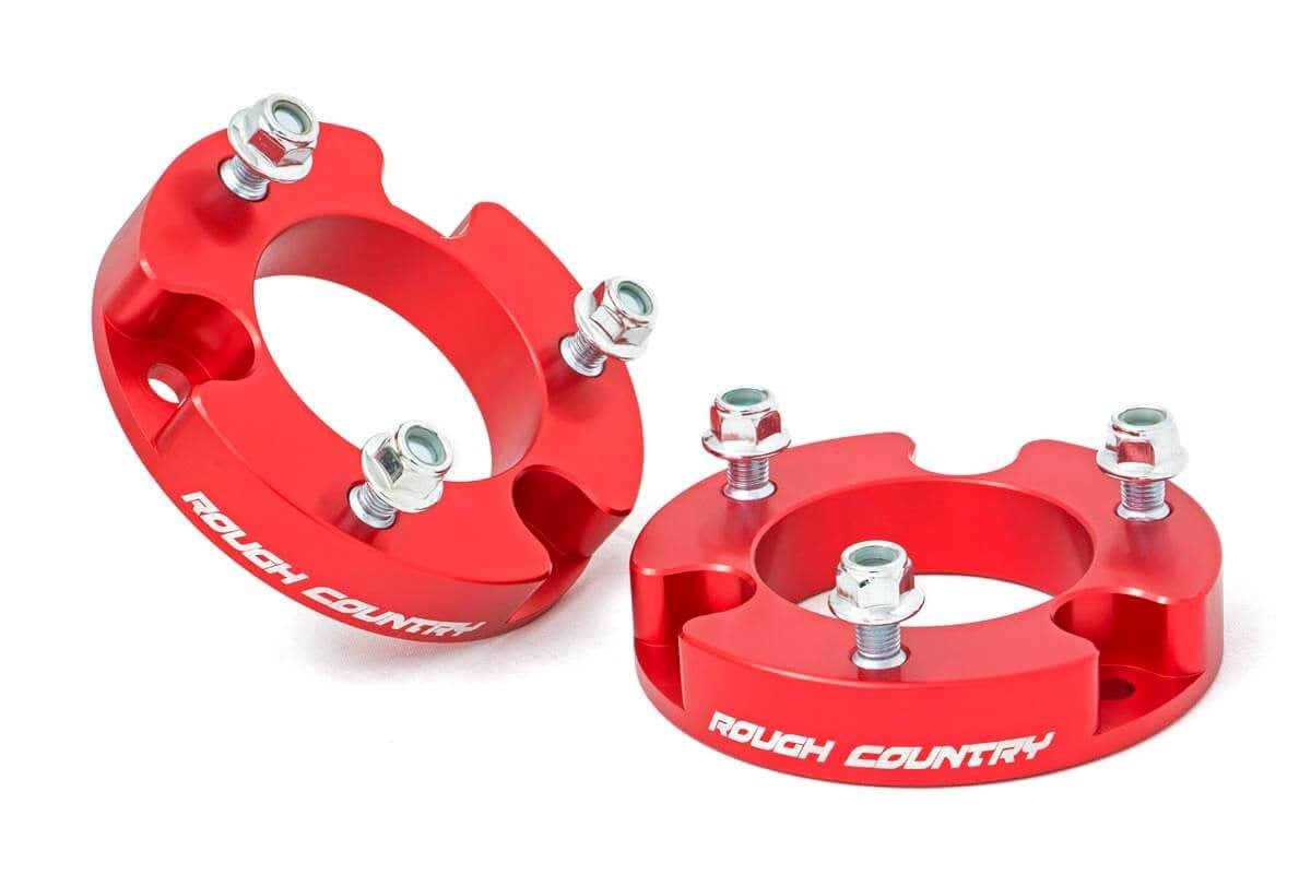2 Inch Leveling Kit | Aluminum | Red | Toyota Tacoma 2WD/4WD (2005-2023) | 744RED