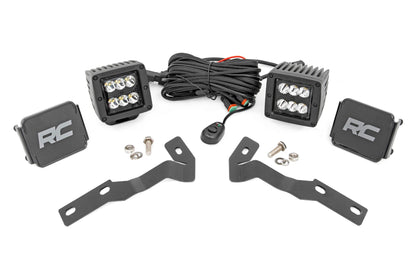 LED Light Kit | Ditch Mount | 2" Black Pair | Spot | Toyota Tacoma (16-23) | 71080