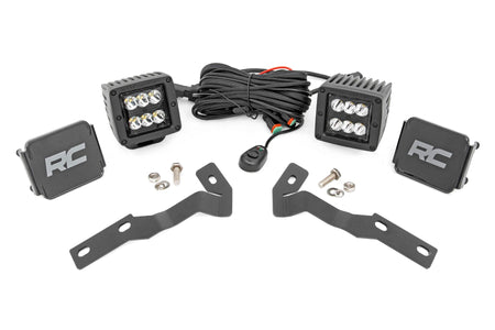LED Light Kit | Ditch Mount | 2" Black Pair | Spot | Toyota Tacoma (16-23) | 71080