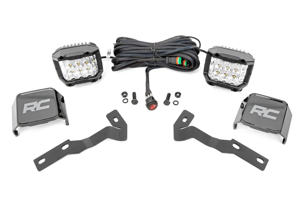 LED Light Kit | Ditch Mount |  3" OSRAM | Wide | Toyota Tacoma 2WD/4WD (16-23) | 71084