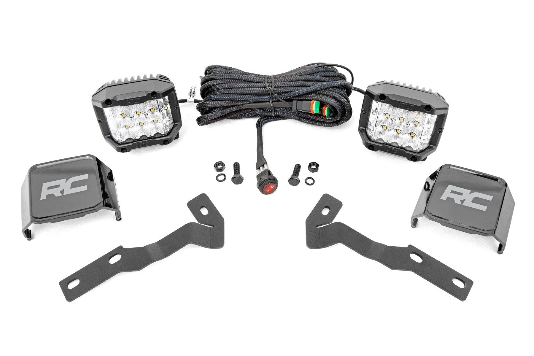LED Light Kit | Ditch Mount |  3" OSRAM | Wide | Toyota Tacoma 2WD/4WD (16-23) | 71084