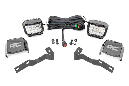 LED Light Kit | Ditch Mount |  3" OSRAM | Wide | Toyota Tacoma 2WD/4WD (16-23) | 71084