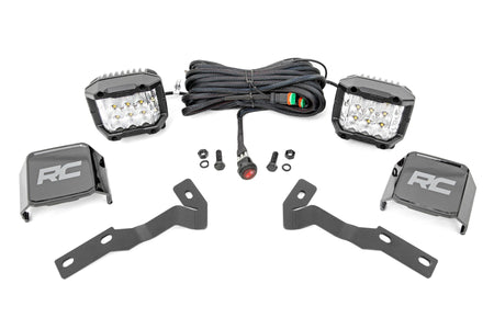 LED Light Kit | Ditch Mount |  3" OSRAM | Wide | Toyota Tacoma 2WD/4WD (16-23) | 71084
