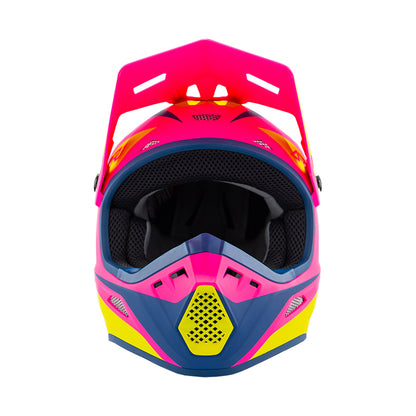 Answer 26 AR1 Mototown Helmet Matte Pink/Hyper Acid/Dark Blue - XS
