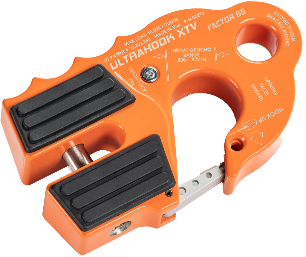 FACTOR 55 Ultrahook Xtv Winch Shackle Mount - Part No. 00275-07 - Orange