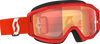 Primal Goggle Red/White Orange Chrome Works