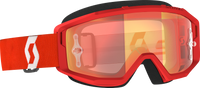 Primal Goggle Red/White Orange Chrome Works