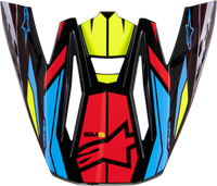 S M5 Visor Action 2 Blk/Ylw Fluo/Brt Rd Glossy