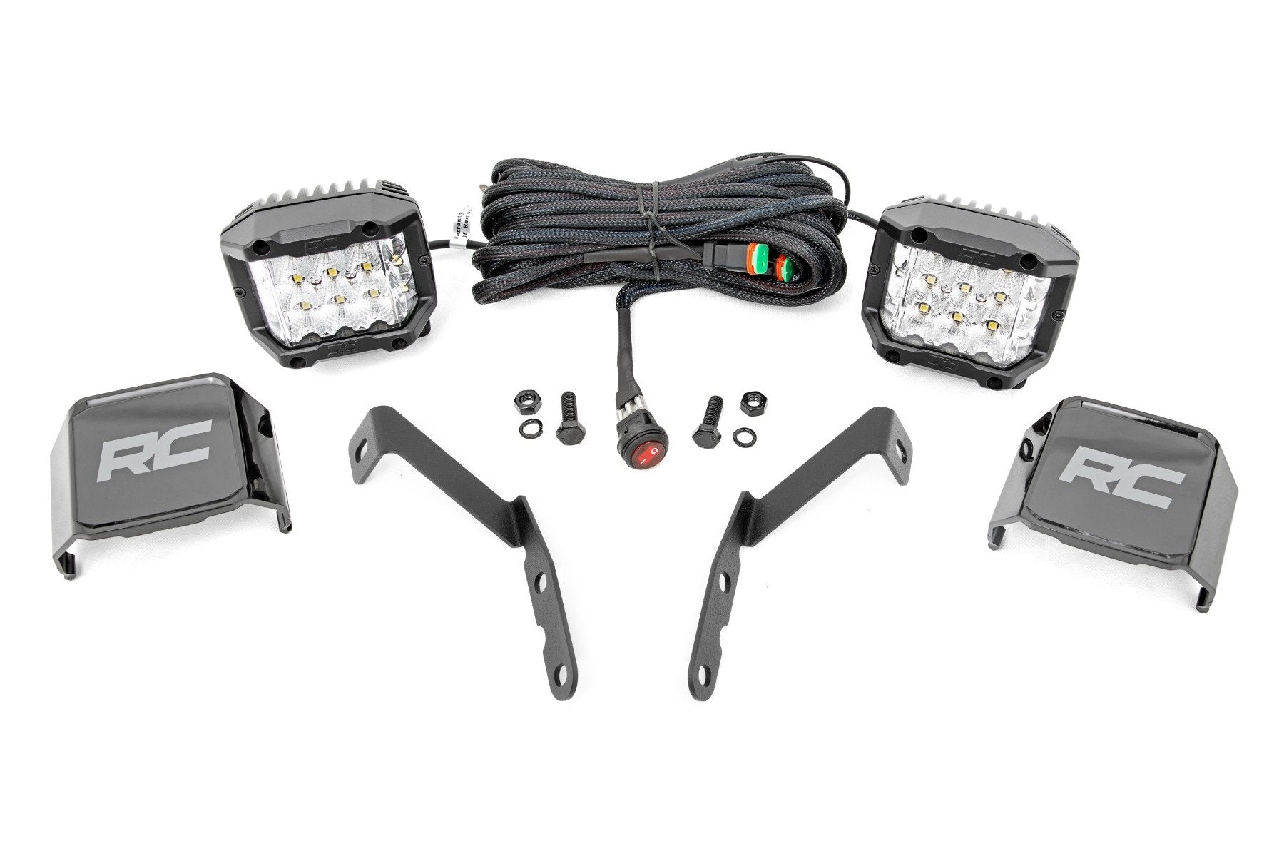 LED Light Kit | Ditch Mount |  3" OSRAM | Wide | Chevy 1500 & Chevy/GMC 2500HD/3500HD (07-14) | 71062