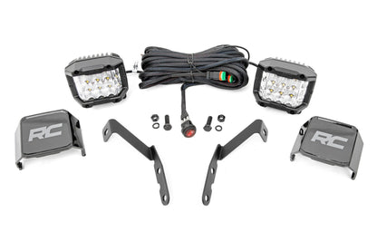 LED Light Kit | Ditch Mount |  3" OSRAM | Wide | Chevy 1500 & Chevy/GMC 2500HD/3500HD (07-14) | 71062