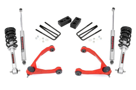 3.5 Inch Lift Kit | Cast Steel | N3 Strut | Chevy/GMC 1500 (07-13) | 246.23RED