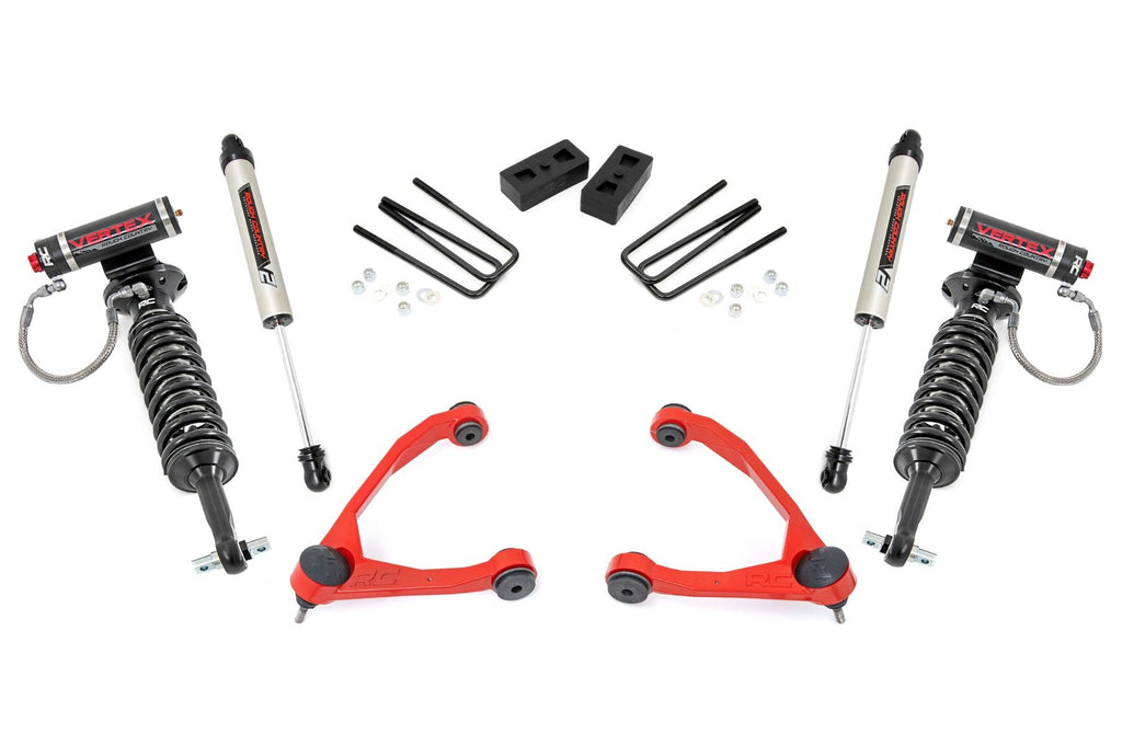 3.5" Lift Kit | Forged UCA | Cast Steel | Vertex/V2 | Chevy/GMC 1500 (07-13) | 19857RED