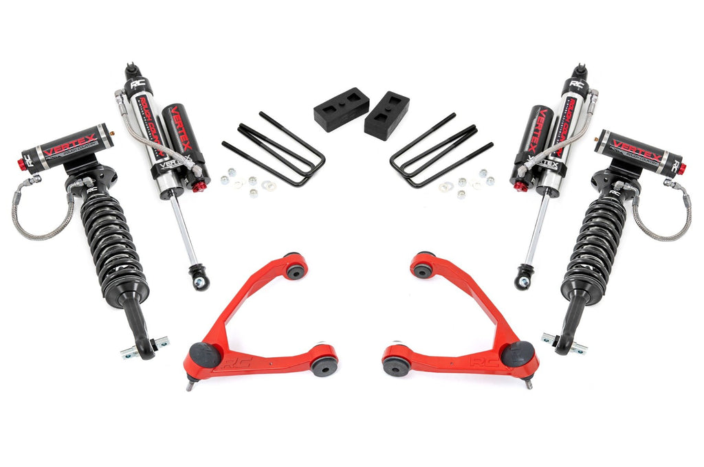 3.5" Lift Kit | Forged UCA | Cast Steel | Vertex | Chevy/GMC 1500 (07-13) | 19850RED