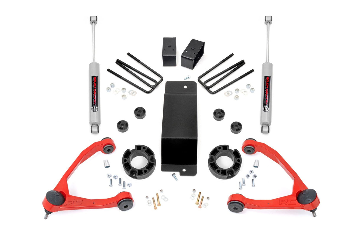 3.5 Inch Lift Kit | Alum/Cast Steel | Chevy/GMC 1500 (07-16) | 19431ARED