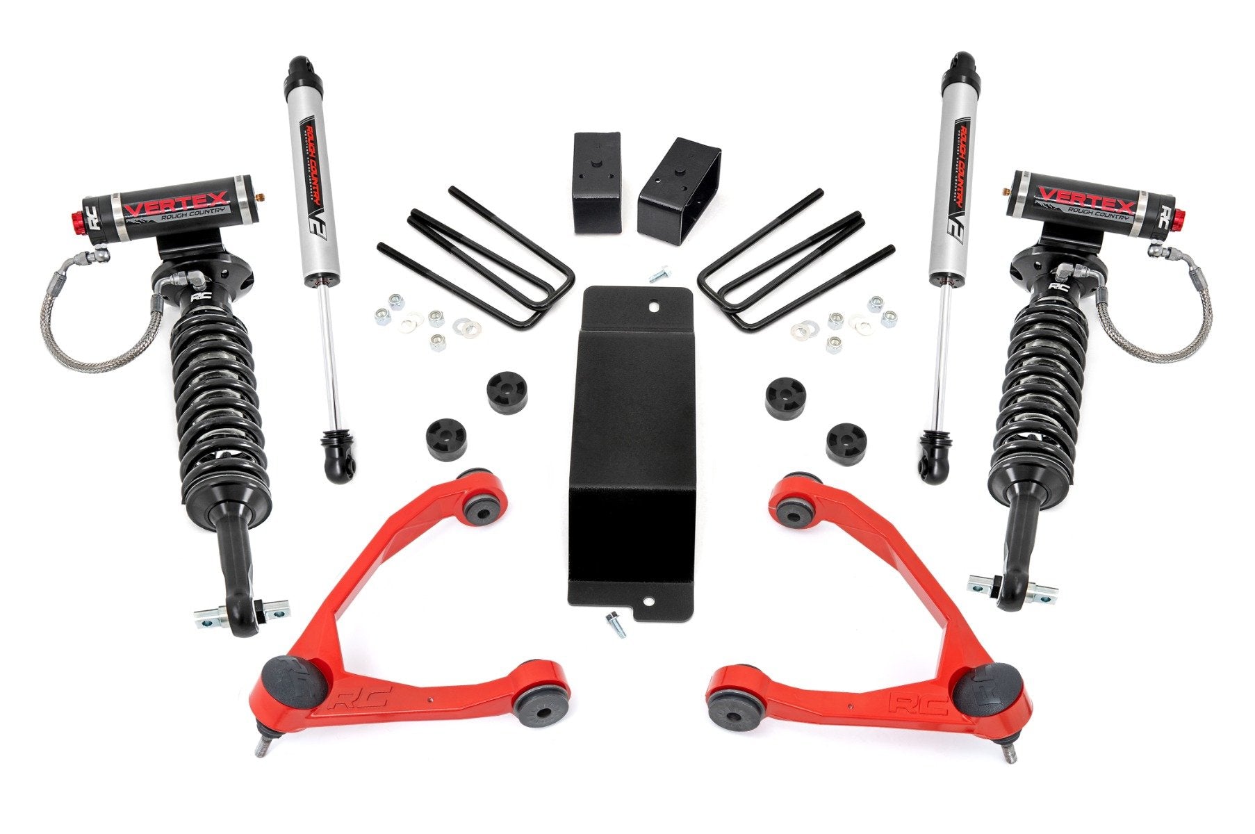 3.5 Inch Lift Kit | Forged UCA | Vertex/V2 | Chevy/GMC 1500 (07-16) | 19457RED