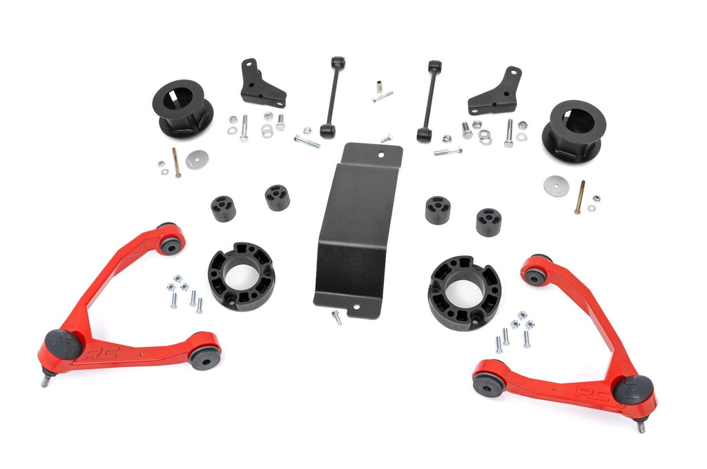3.5 Inch Lift Kit | Forged UCAs | Chevy/GMC SUV 1500 2WD/4WD (2007-2020) | 19331RED