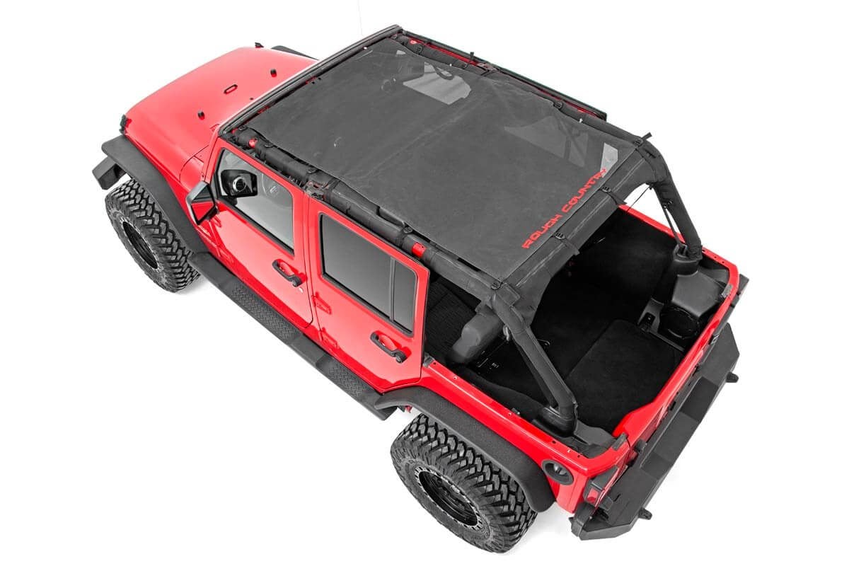Mesh Bikini Top Plus | Black | Jeep Wrangler Unlimited 2WD/4WD (2007-2018) | 85110