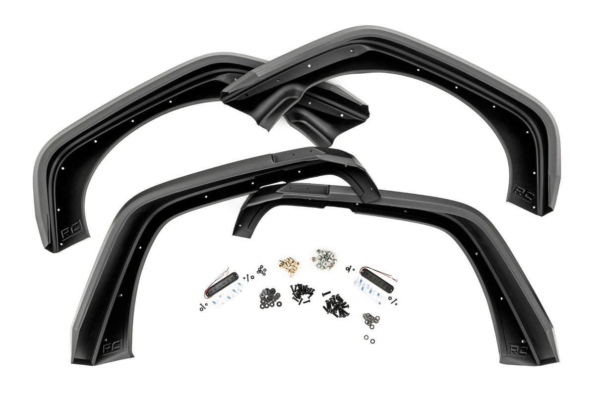 High Clearance LED Flat Fender Flare Kit | UV Treated | Jeep Wrangler JK (07-18) | 99037