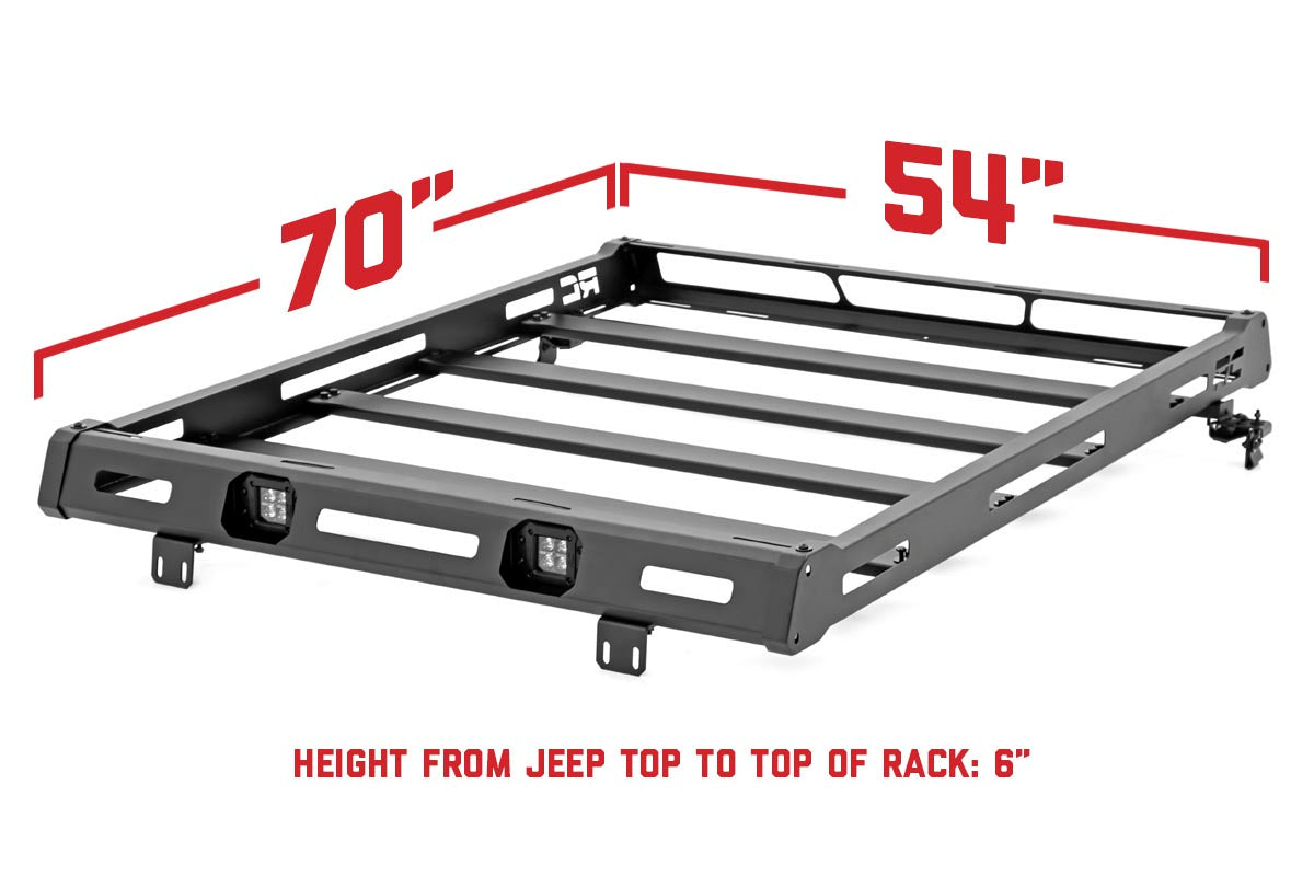 Roof Rack | Black Series Lights | Jeep Wrangler JK/Wrangler Unlimited  (07-18) | 10615