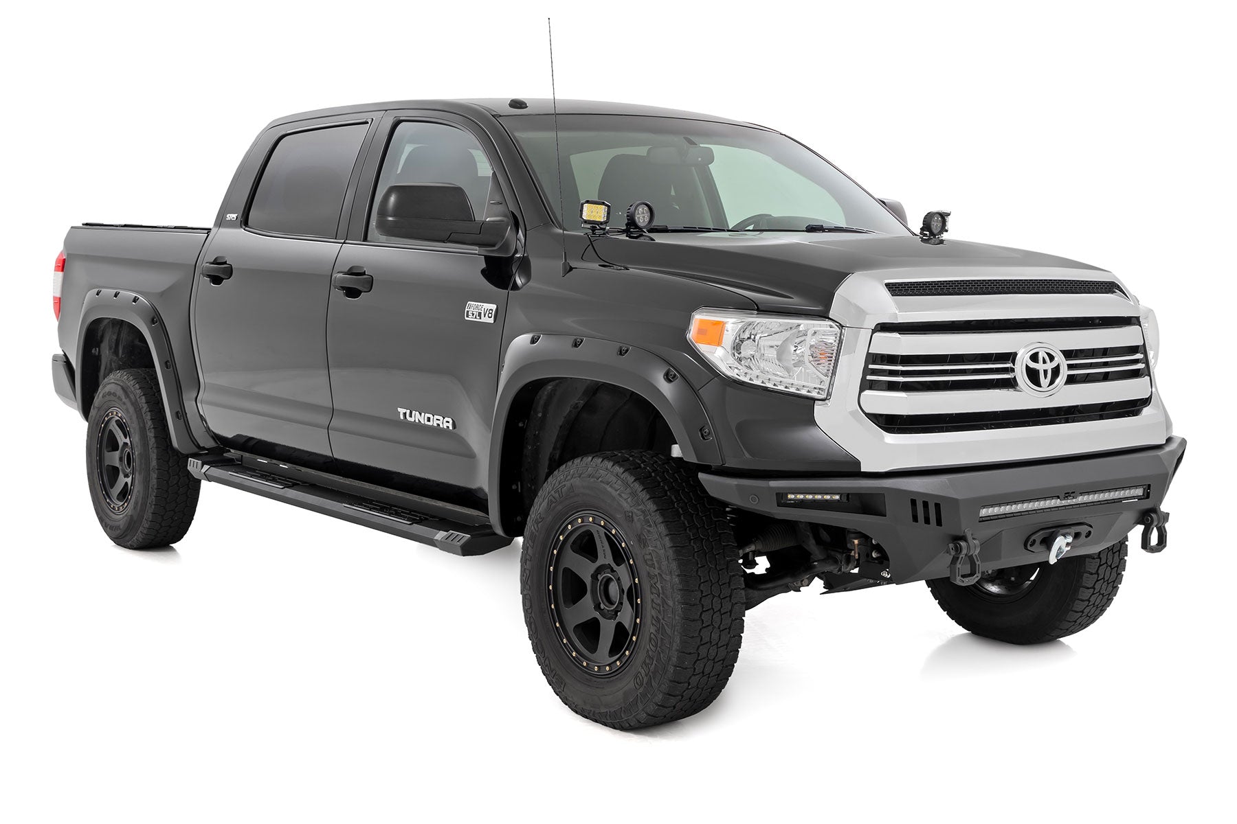 HD2 Aluminum Running Boards | Crewmax Cab | Toyota Tundra 2WD/4WD (2007-2021) | SRB071791A