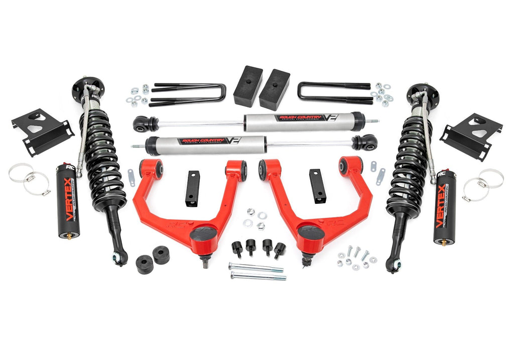 3.5 Inch Lift Kit | Vertex/V2 | Toyota Tundra 4WD (2007-2021) | 76857RED