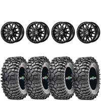 Super ATV MADLock Satin Black beadlock on Maxxis Roxxilla | 4/137