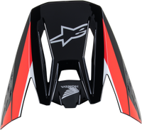 Honda S M5 Helmet Visor Black/Red Glossy